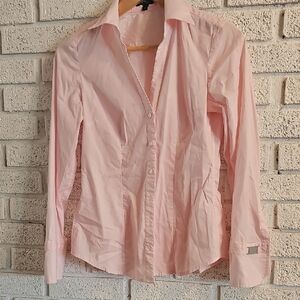 Express Light Pink Button-Down Shirt